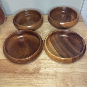 Vintage wooden bowls